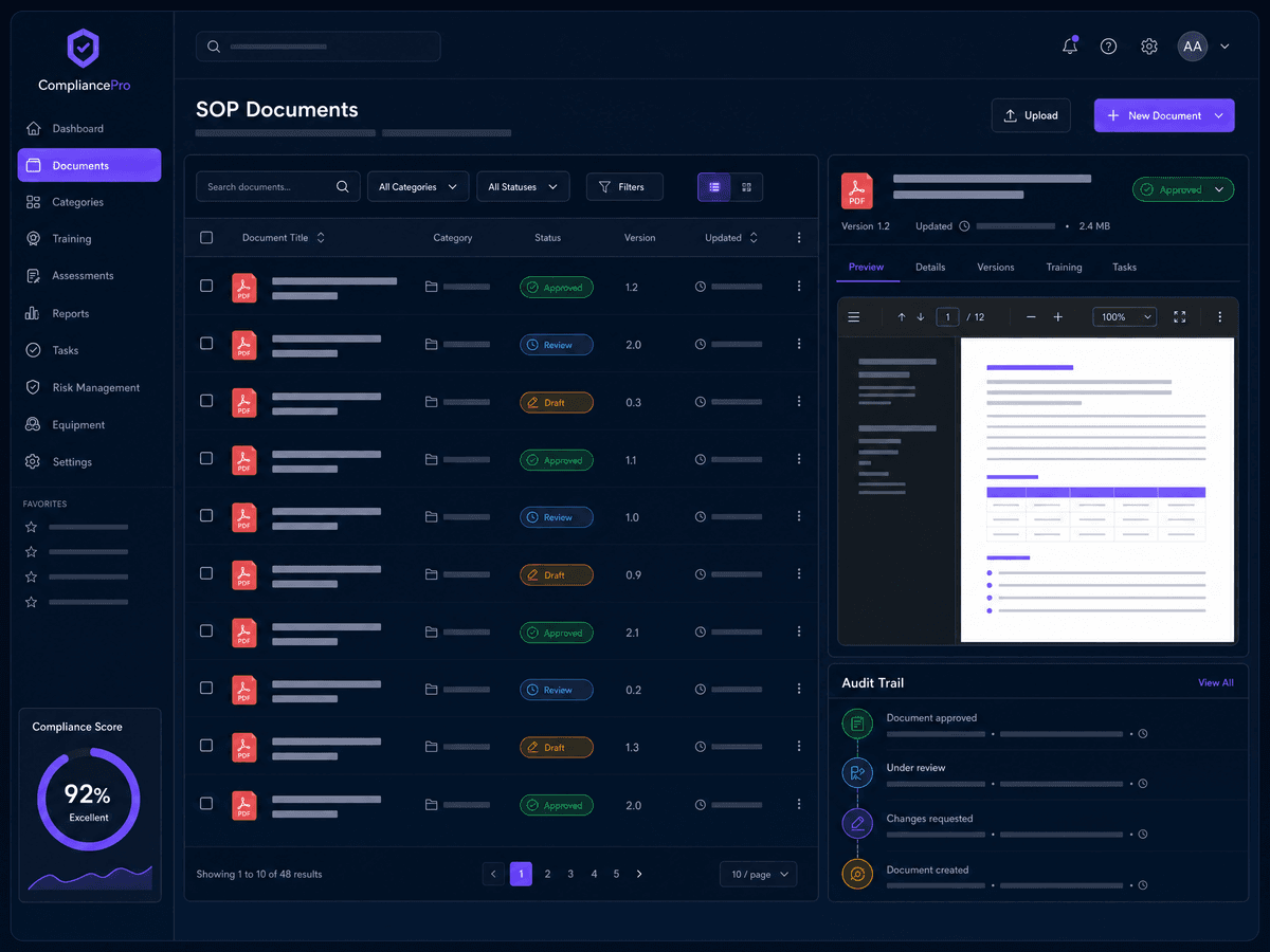 StackSight — SOP Generation & Compliance Document Flow